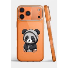 3gen Case Iphone 17 Pro Max Kılıf Desenli Şeffaf Silikon Kılıf Panda2