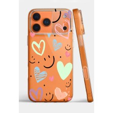 3gen Case Iphone 17 Pro Max Kılıf Desenli Şeffaf Silikon Kılıf Smıle