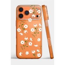 3gen Case Iphone 17 Pro Max Kılıf Desenli Şeffaf Silikon Kılıf Flower4