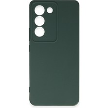 Eternal Trend  Vivo V30 Lite 4g Kılıf First Silikon - Koyu Yeşil 95421