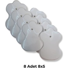 Özgürce 8x5 cm Tens Pedi 8'li, Çıtçıtlı, Uyumlu Çok Amaçlı Temizlik Seti