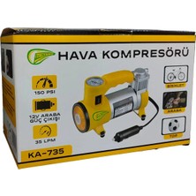 EkoAlışverişDünyam Elektrikli Araba Lastik Şişirme / 150 Psı - 12V / Taşınabilir Metal Hava Kompresörü (5510)