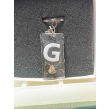 Miina Aksesuar Epoksi Isminize Özel Harf Anahtarlık