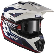 Leatt Adv 7.5 Beyaz Mavi Motosiklet Kaskı