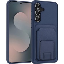 Teleplus Samsung Galaxy S25 Fe Kılıf Kartlıklı Standlı Square Folding Kılıf