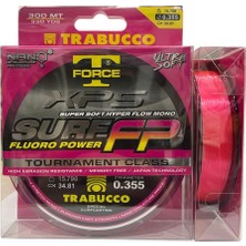 Trabucco Xps Surf Fp Fluoro Power 300MT 0.355MM Surf Olta Misinası Pembe