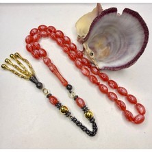 İskenderun Tesbih Iskenderun Tespih Ağır Tasarımlı Pirinç Püsküllü Opal Benzetmesi Tesbih