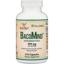 Double Wood (Özelsporcugıdaların'dan !!) Bacomind Bacopa Extract 300MG 210 Capsul.42.
