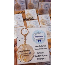 Sevgiliatolyemm 10 Adet  Mavi Anahtarlık  Mevlüt Sünnet Bebek Hediyelikleri