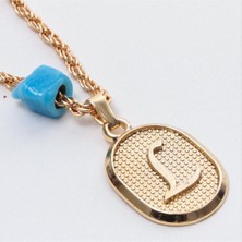 Tkçbj Plastik Boncuklu Burgulu Harfli Kolye Tkçbj