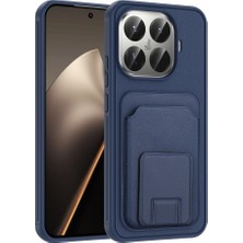 Teleplus Xiaomi Mi 15T Pro Kılıf Kartlıklı Standlı Square Folding Kılıf