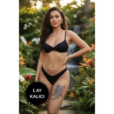 Büyük Boy Gül Buketi Geçici Dövme - 12 Saat Sonra Kararan 11X18 cm Barok Stil Realistic Tattoo