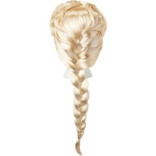 EkoAlışverişDünyam Platin Altın Dore Renk Karlar Ülkesi Elsa Frozen Peruğu Çocuk Boy (5510)