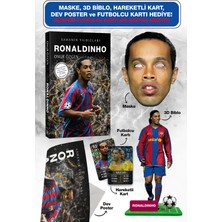 Parodi Yayınları Ronaldinho Futbolcu Kitabı - Maske, 3D Biblo, Dev Poster, Hareketli Kart Hediyeli Set