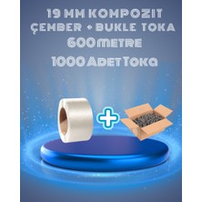 Dalpak Ambalaj 19 mm Kompozit Lifli Çember ve Bukle Toka Seti