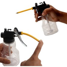 EkoAlışverişDünyam Taşınabilir Hortumlu Şeffaf Yağ Bidonu Pompası Yüksek Basınçlı Hızlı Yağlama Gres Tabancası (5510)