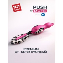 GiGwi Push To Mute Serisi At - Getir Köpek Oyuncağı - Sesli & Sessiz - Orta Irk