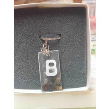 Miina Aksesuar Epoksi Isminize Özel Harf Anahtarlık