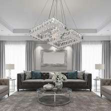 Elizim Home Lighting Labirent Kristal Taşlı Ledli Avize