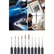 Plentiful Plenfitul®10 Adet Hobi ve Araba Rötüş Fırça Seti – Ince Detay Boyama, Model Yapımı ve Araç Çizik Giderm