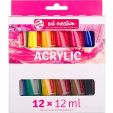 Talens : Art Creation Akrilik Boya Seti : 12 Renk (12 x 12 ml Tüp)