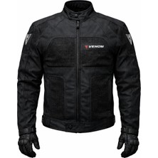 Venom Dynamic Siyah 4 Mevsim Motorcu Montu (Kalıplar Dardır Bir Beden Büyük Alınız)