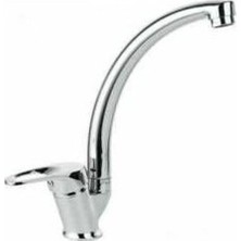 Mix Kuğu Sıcak Soğuk Çift Su Girişli Mutfak ve Lavabo Musluğu Bataryası