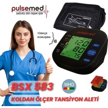 Özgürce Dijital Renkli Görsel Alarmlı Koldan Konuşan Tansiyon Ölçer