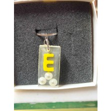 Miina Aksesuar Epoksi Isminize Özel Harf Anahtarlık