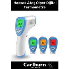 Özgürce Yüksek Hassasiyetli Kızılötesi Dijital Ateş Ölçer, Pilli ve Temassız