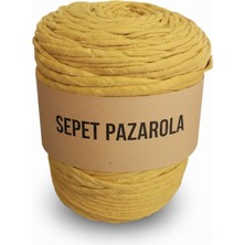 Sepet Pazarola Penye Iplik  Hardal Sarısı