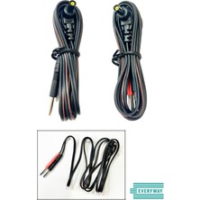 Özgürce Iki Uçlu Tens Cihazı Kablosu, Yedek Çift Kablo, 4 Soketli Paket