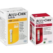 Özgürce Sağlıklı Yaşam Için Accu Chek Performa Şeritleri 50'li + Softclix Lancet 100'LÜ