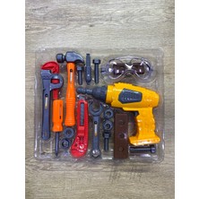 Magicway Tamir Oyuncak Seti Pilli Matkap 18 Parça Çekiç Tornavida Vida Eğitici Mühendislik Evcilik Oyun Seti