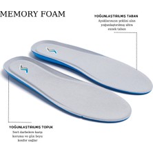Özgürce Yastıklı Ortapedik Memory Foam Ayakkabı Tabanlığı Unisex 100 Model Gri