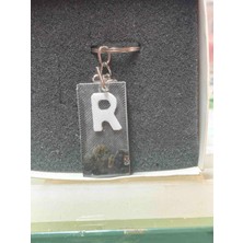 Miina Aksesuar Epoksi Isminize Özel Harf Anahtarlık