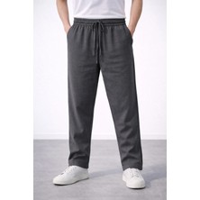 İnce Moda Giyim Erkek Relax Fit Beli Lastikli Bağcıklı Tek Cep Detaylı Pantolon