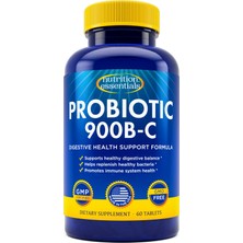 Nutrition Essentials Probiotic 900B-C 900 Milyar Cfu 60 Tablet | Bağırsak Florası & Sindirim Desteği