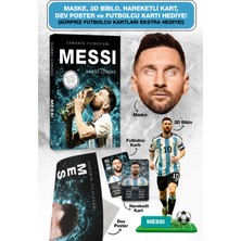 Parodi Yayınları Messi Futbolcu Kitabı - Maske, 3D Biblo, Dev Poster, Kart Hediyeli Set
