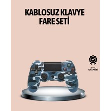 Zero Land Snmswrld Bluetooth Kablosuz Ps4 Gamepad Çift Motorlu Siyah Controller