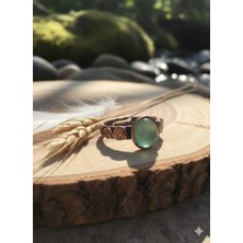 Doğal Fuksit Taşli Bakır Yüzük