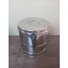 Özgürce Paslanmaz Çelik Tromel 19X19CM, Dayanıklı ve Şık Tasarım