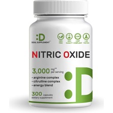 Nitric Oxide Booster 3000 Mg 300 Kapsül | Enerji, Performans & Damar Desteği