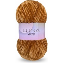 Luna Velvet Kadife Ip Kahverengi
