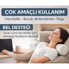 Chaprin Visco Ortopedik Çok Amaçlı Silindir Yastık – Boyun, Bel ve Bacak Destekli Rulo Yastık