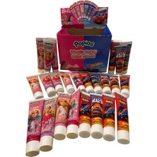 Helia Studio 24 Adet Barbie Bebek ve Yarış Araba Figürlü Fındık Kremalı Şokella Patlayan Şekerli Tüp Çokokrem