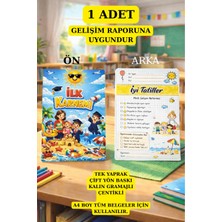 Emtory Home 20 Adet - Ilk Karnem Gelişim Raporu Uyumlu Altlık Dosyalama - Karne Kılıfı No4