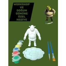 Vitrin XL Shrek Karakteri 3D Figür Boyama Seti