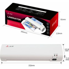 Koala Papers A-Sub Laminator A4-A5 Beyaz 100 Micron Laminasyon Makinası