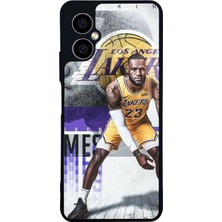 Scaleta Case Omix X3 Uyumlu Lebron James Tasarımlı Glossy Mat Siyah Silikon Telefon Kılıfı